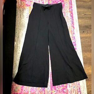 Ultra-Stretch Ponte Super Wide Leg Ankle Pants quince size L